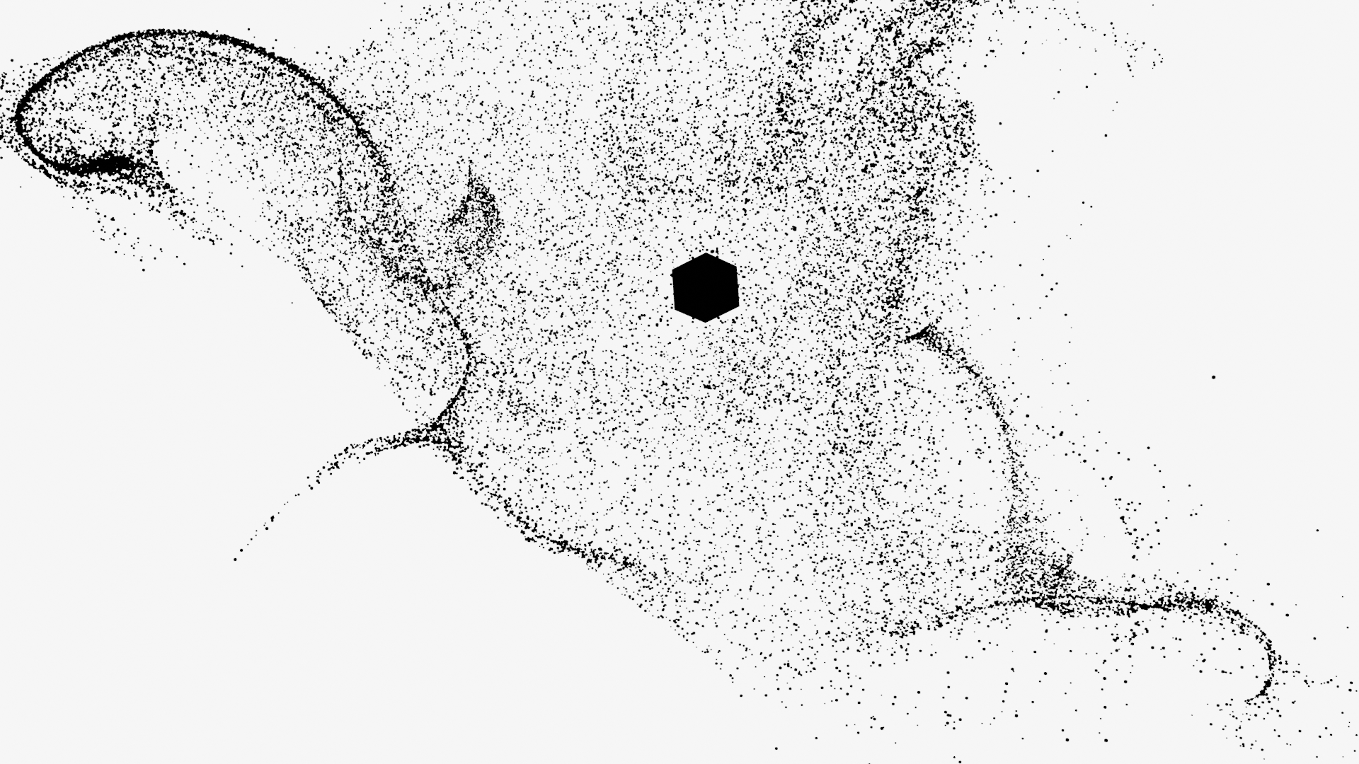 Carbon particle experiment in Blender